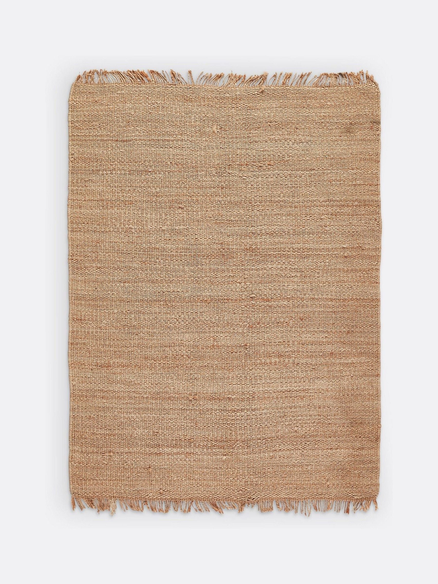 La Redoute jute rug beige fringed 200x290cm (British brand)