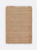 La Redoute jute rug beige fringed 200x290cm (British brand)