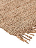 La Redoute jute rug beige fringed 200x290cm (British brand)