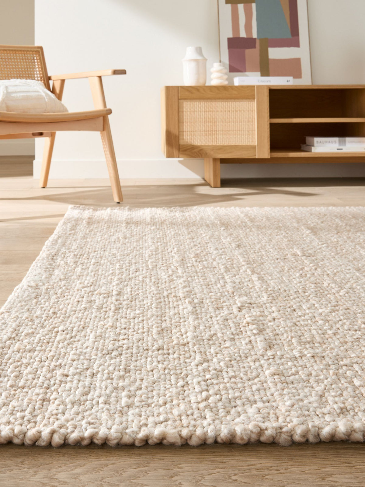 La Redoute Intérieurs Sand Hamea Rug with Knitted Effect