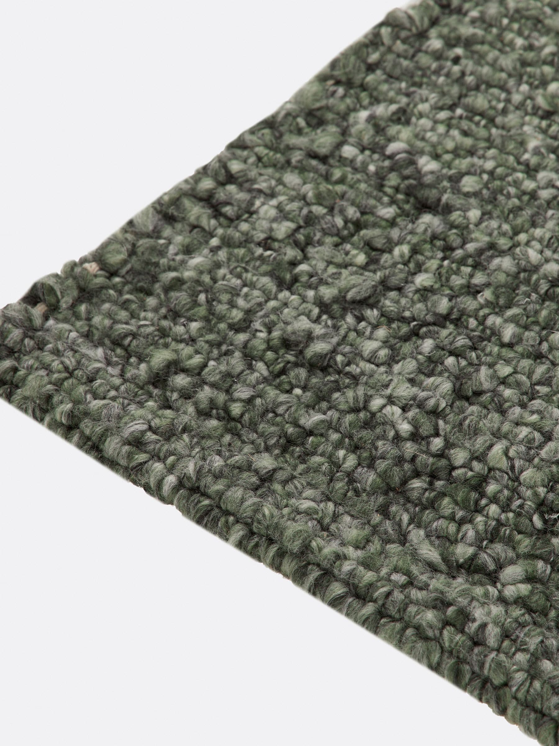 La Redoute Intérieurs Green Hamea Rug with Knitted Effect