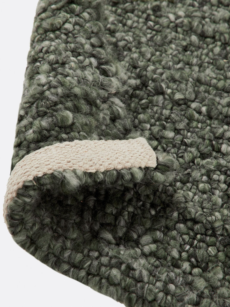 La Redoute Intérieurs Green Hamea Rug with Knitted Effect
