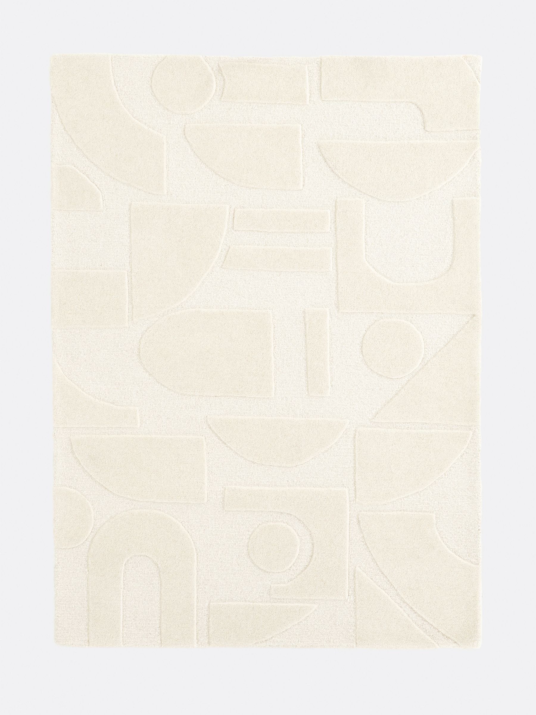 La Redoute Melko wool graphic print rug 200x290 cm (British brand)