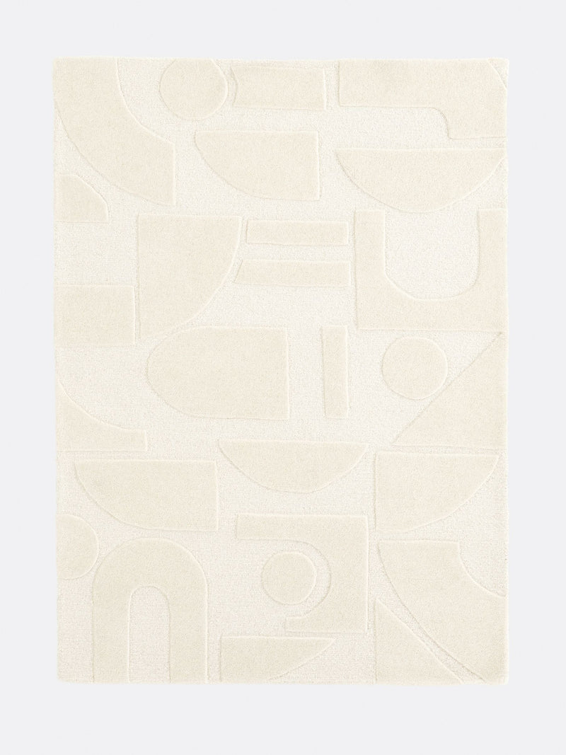 La Redoute Melko wool graphic print rug 200x290 cm (British brand)