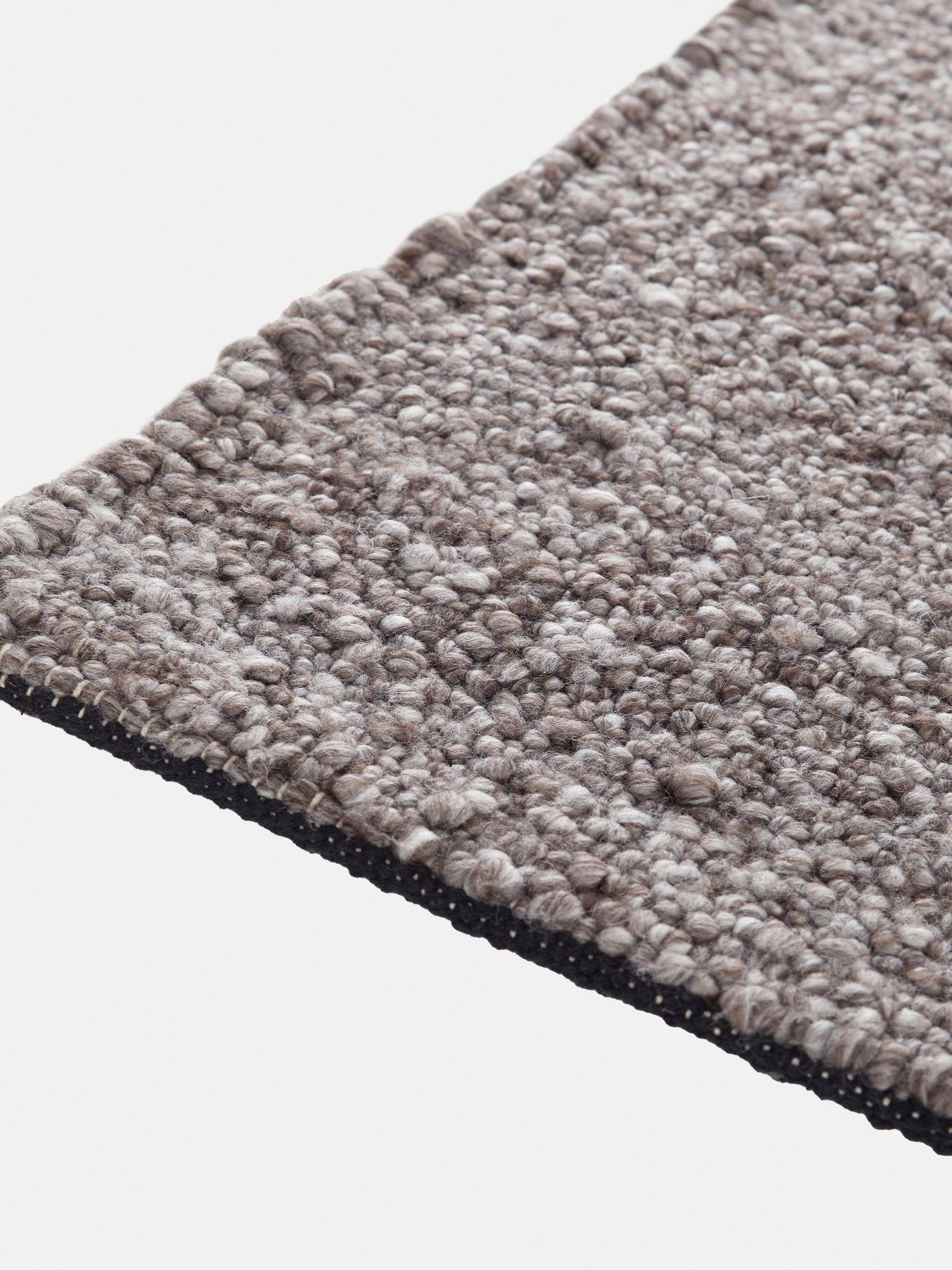 La Redoute Intérieurs Brown Hamea Rug with Knitted Effect