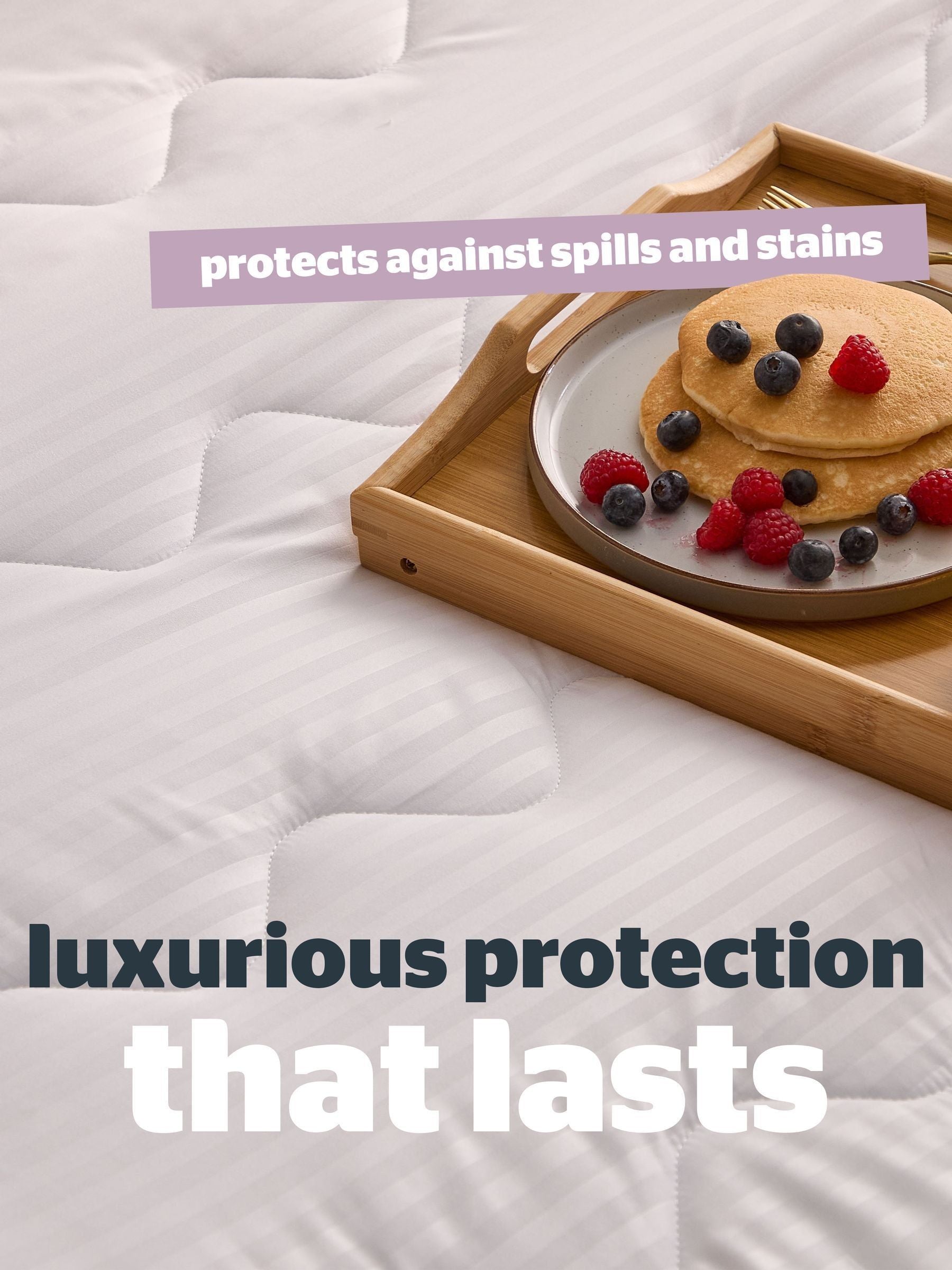 Silentnight Hotel Collection white mattress protector, imported from the UK