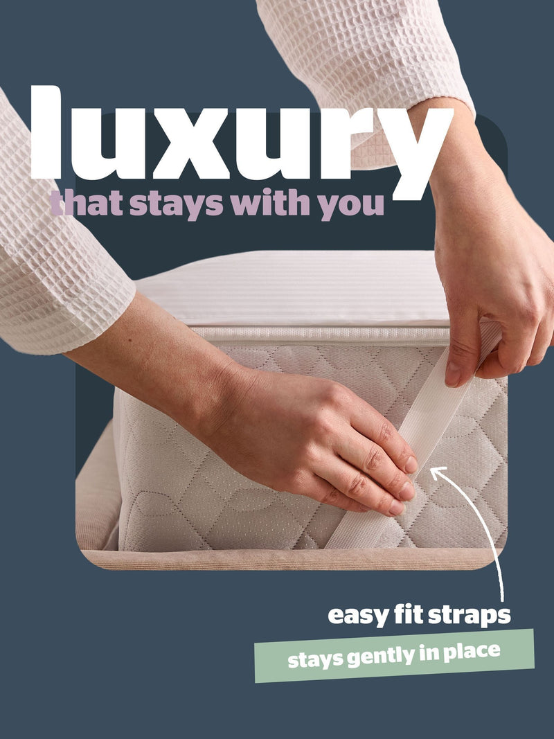 Silentnight Hotel Collection white mattress protector, imported from the UK