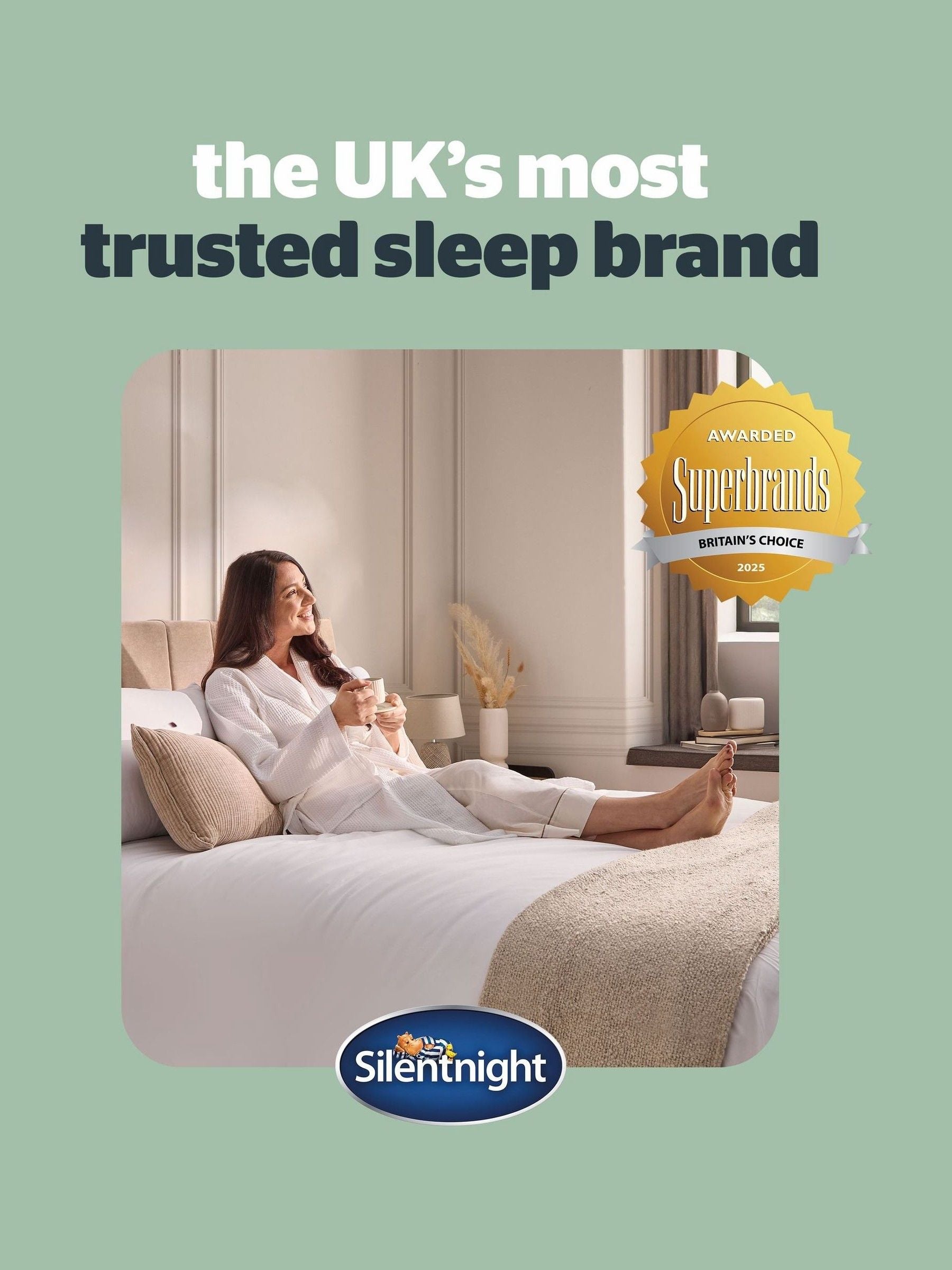 Silentnight Hotel Collection white mattress protector, imported from the UK