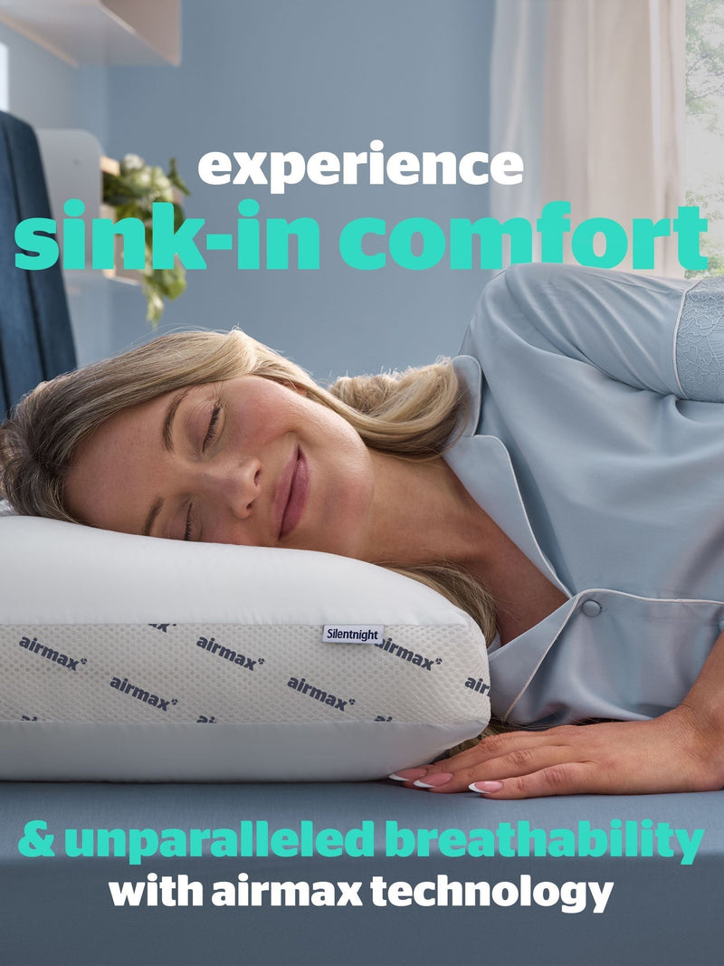 Silentnight Airmax breathable memory foam white pillow, UK version