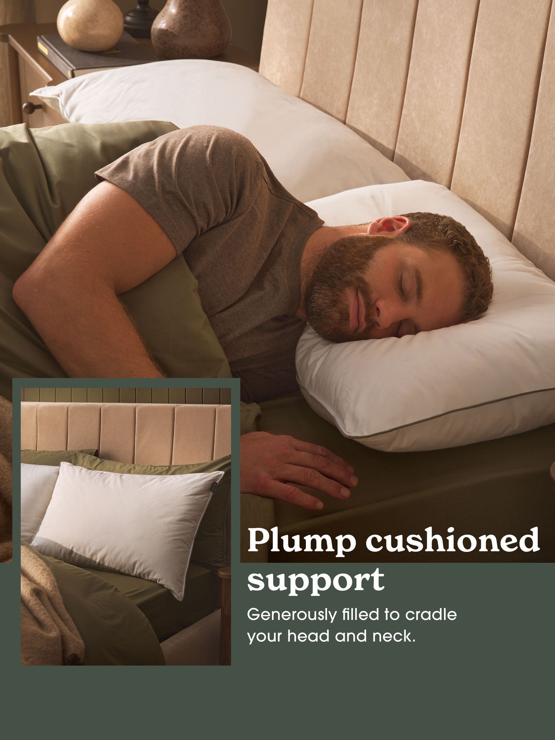 Sleepeezee feather down pillow, UK version
