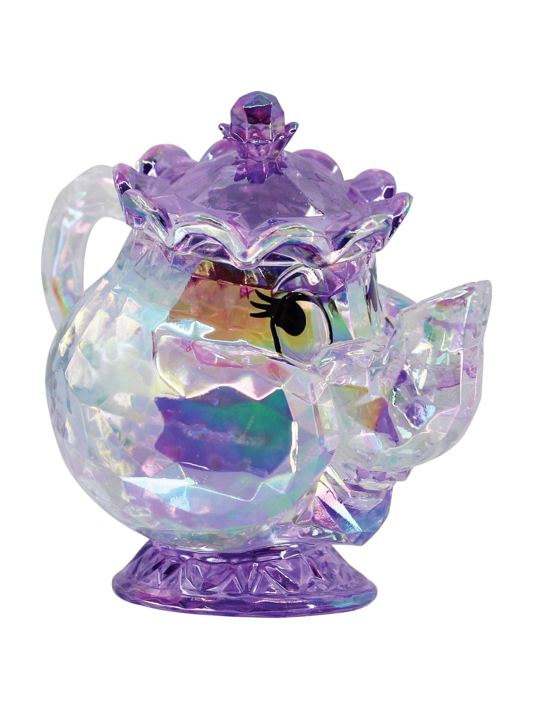 Disney Mrs Potts purple acrylic figurine 7cm (British brand)
