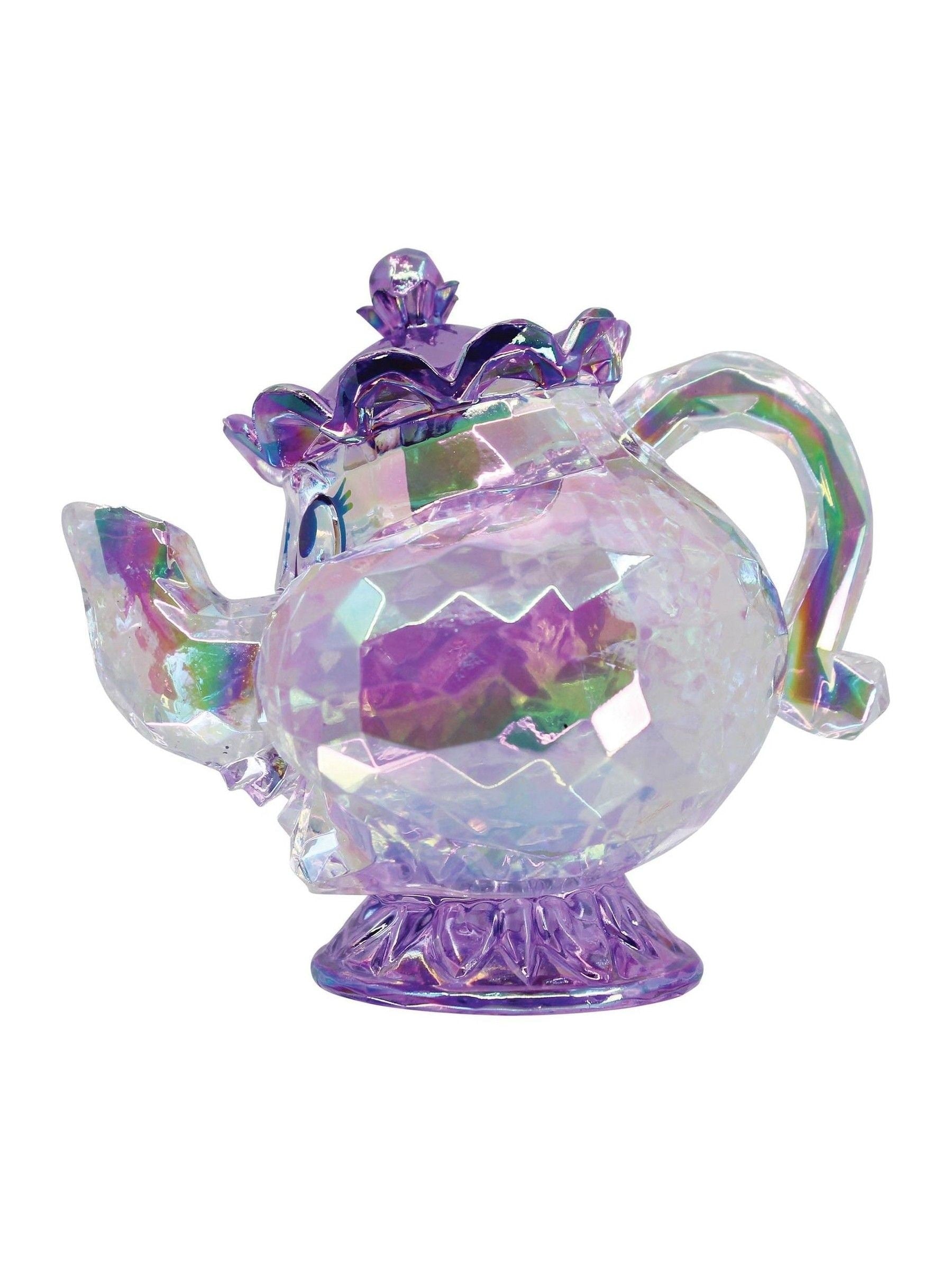 Disney Mrs Potts purple acrylic figurine 7cm (British brand)