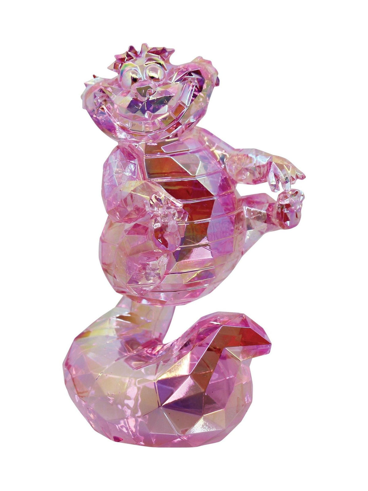 Disney Pink Cheshire Cat facet acrylic figurine, UK version