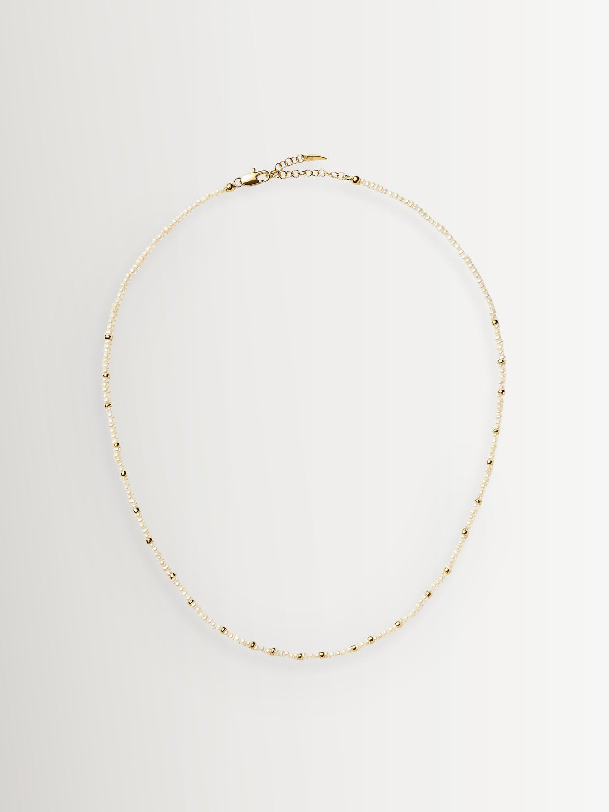Missoma gold tone micro pearl beaded necklace - British product