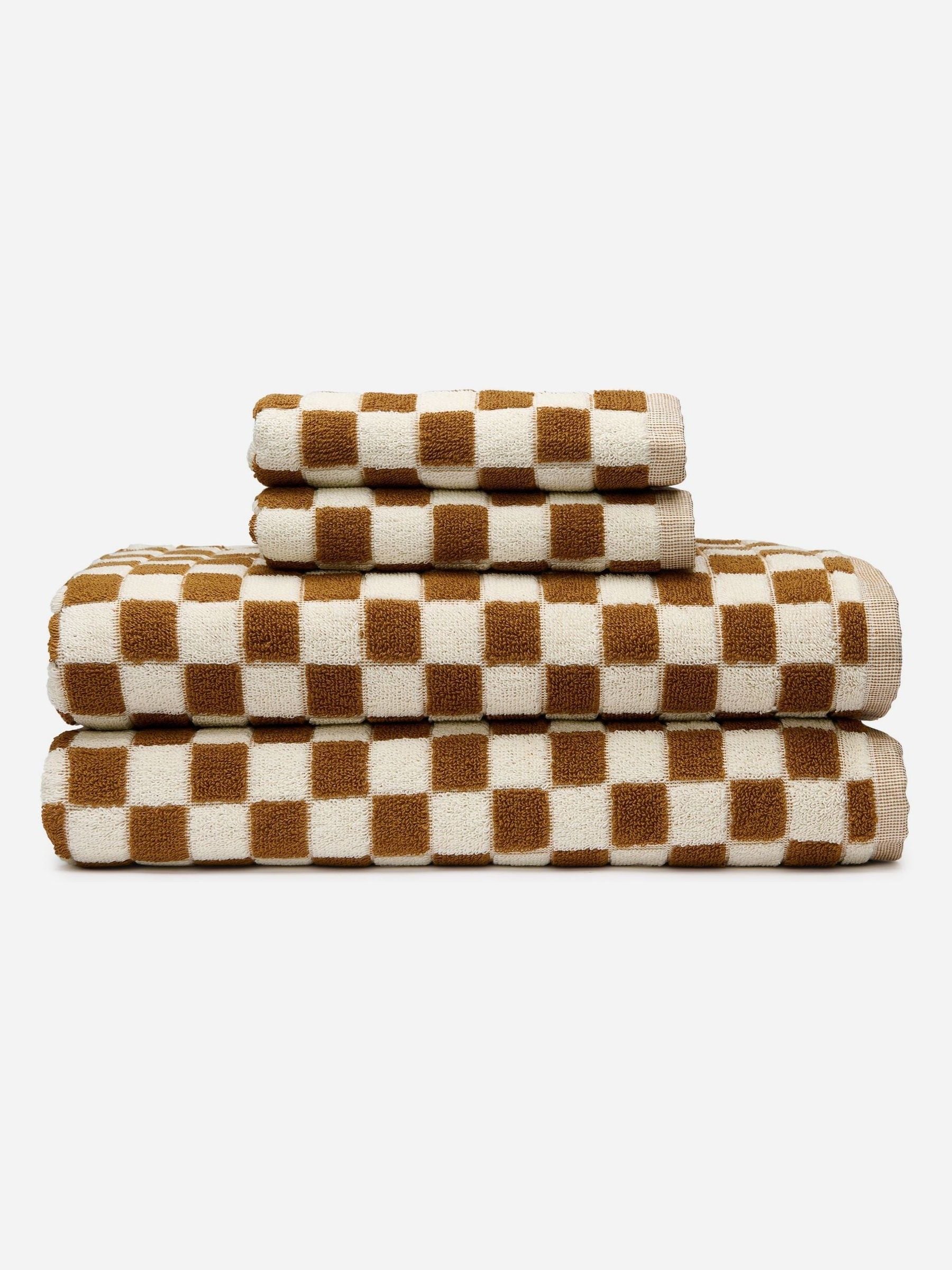 SlowTide Brush Mate printed patterned bath towel, imported from the UK