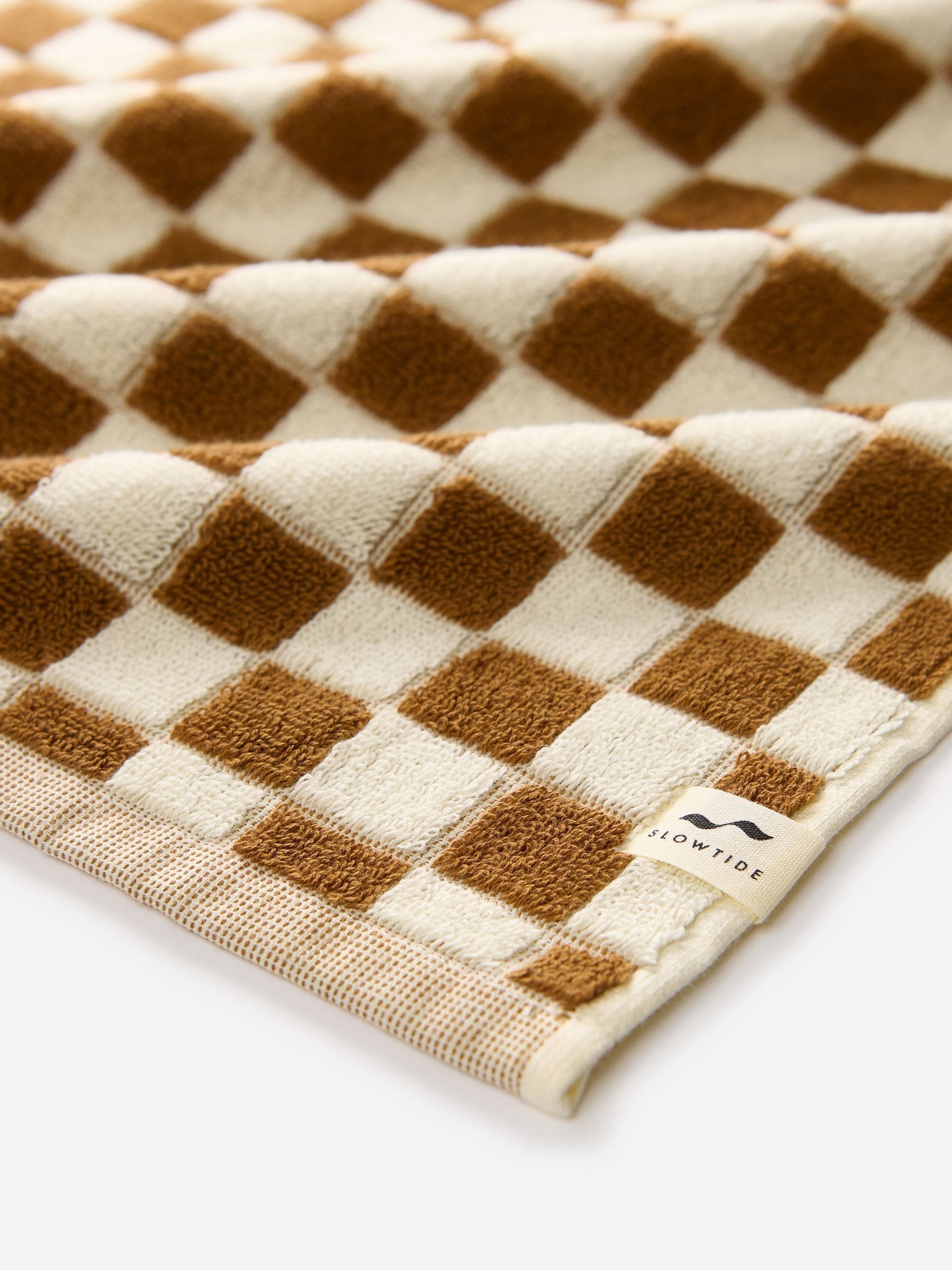 SlowTide Brush Mate printed patterned bath towel, imported from the UK