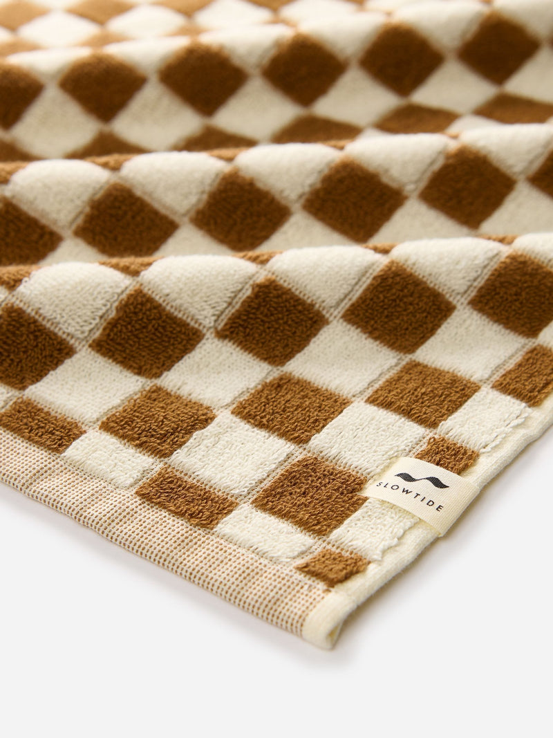 SlowTide Brush Mate printed patterned bath towel, imported from the UK