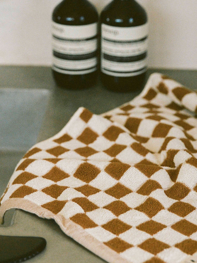 SlowTide Brush Mate printed patterned bath towel, imported from the UK