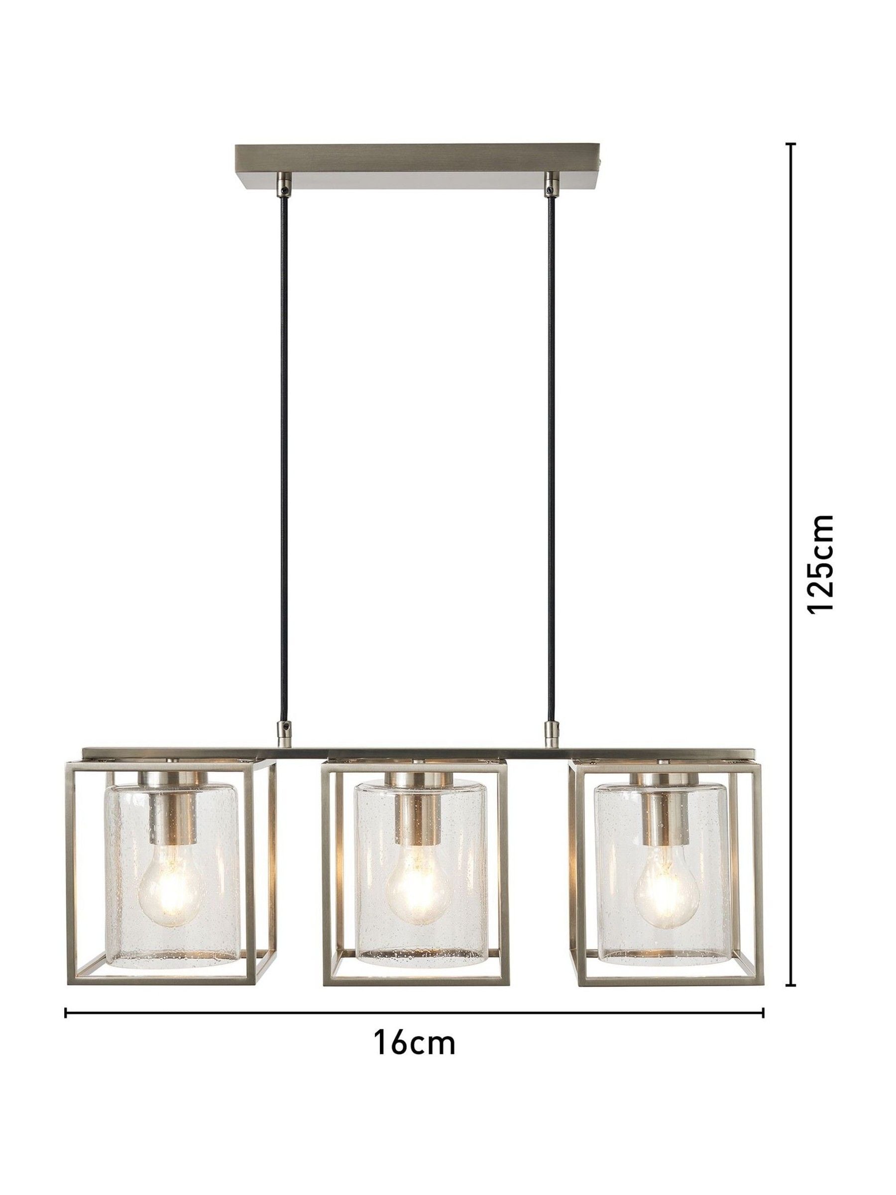 BHS Hardy Caged bubble glass ceiling light, UK version