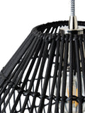 BHS black bamboo bobbin shade ceiling light - British product