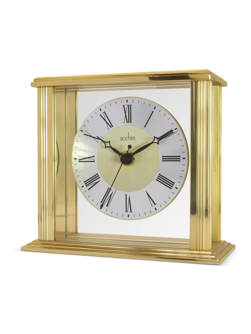Acctim Hamilton table clock gold tone (British brand)
