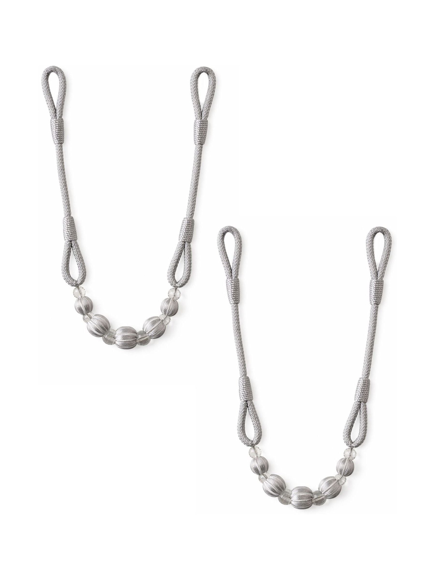 Laura Ashley silver Marrion tiebacks pair - British product
