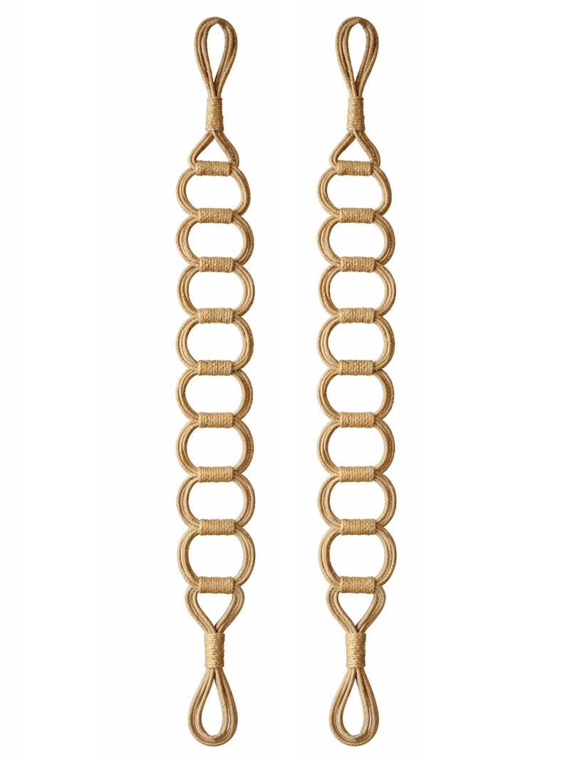 Laura Ashley natural Ardal tiebacks set of two 80cm (British brand)