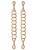 Laura Ashley natural Ardal tiebacks set of two 80cm (British brand)