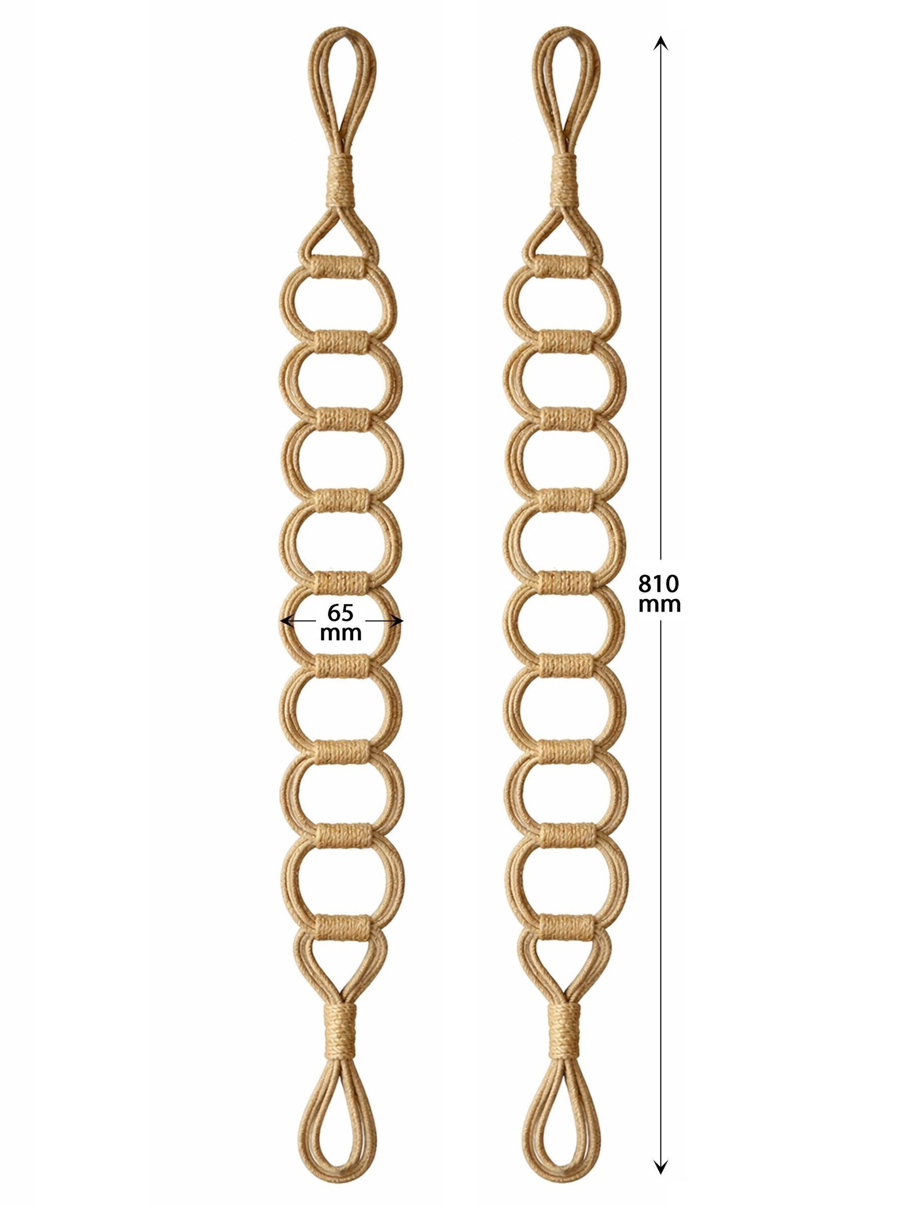 Laura Ashley natural Ardal tiebacks set of two 80cm (British brand)