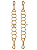 Laura Ashley natural Ardal tiebacks set of two 80cm (British brand)