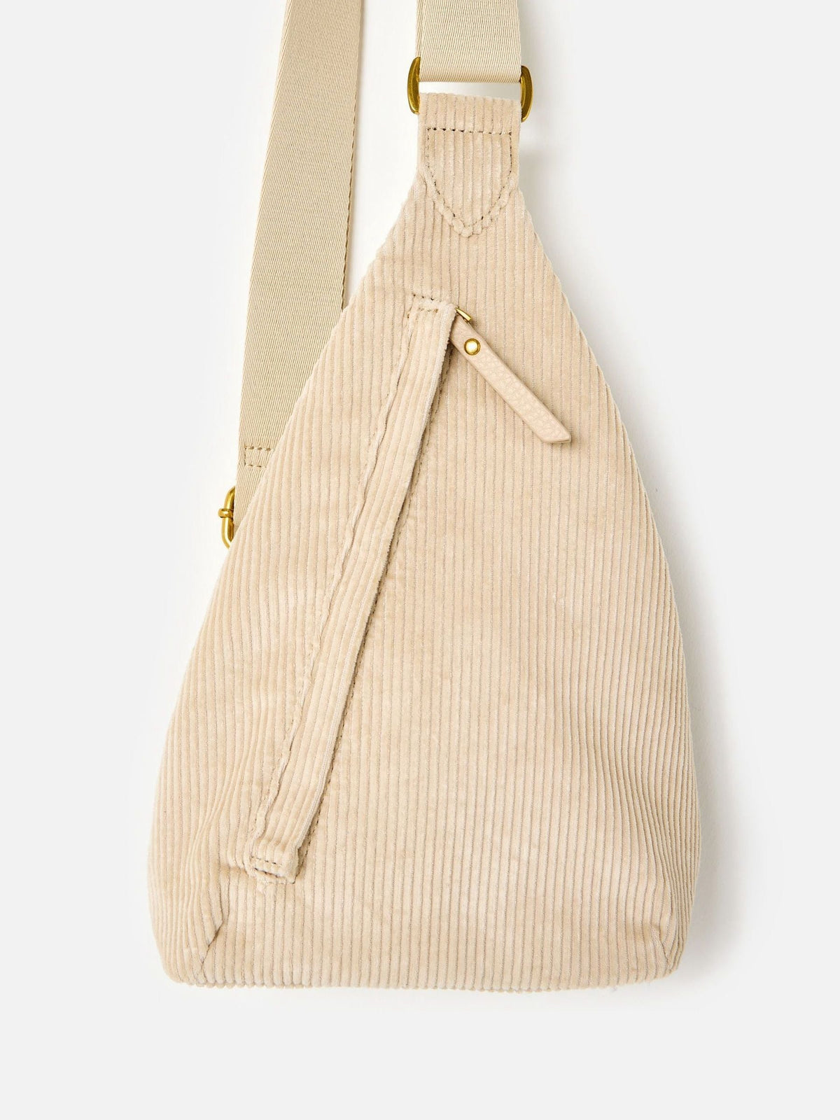 Oliver Bonas cream ecru corduroy belt bag, imported from the UK