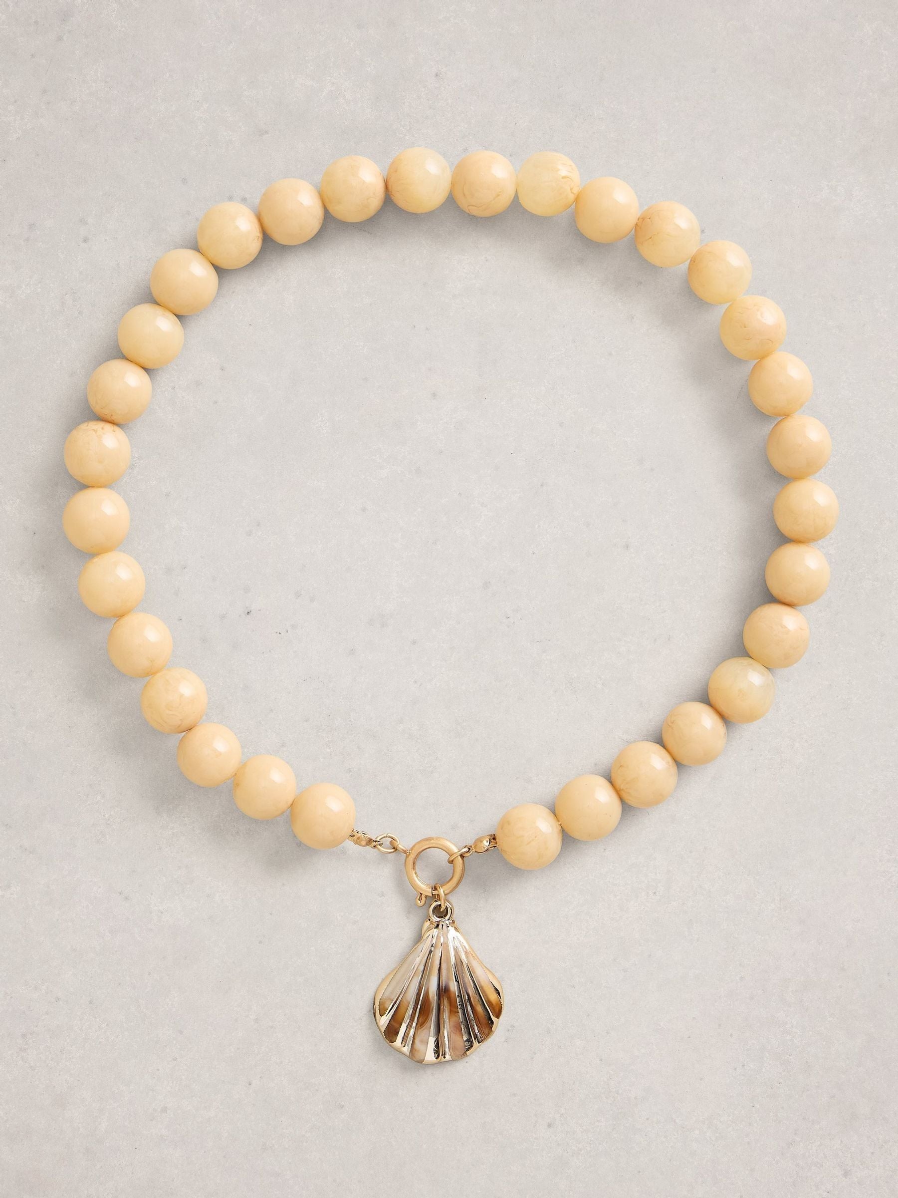 White Stuff natural shell charm necklace, imported from the UK