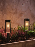 Lights4fun set of 2 black solar stake lights, imported from the UK
