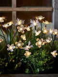 Lights4fun multi warm white solar flower bee butterfly stakes, UK version