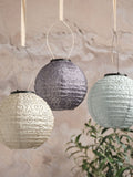 Lights4fun set of 3 Tyvek solar lanterns, imported from the UK