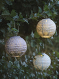 Lights4fun set of 3 Tyvek solar lanterns, imported from the UK
