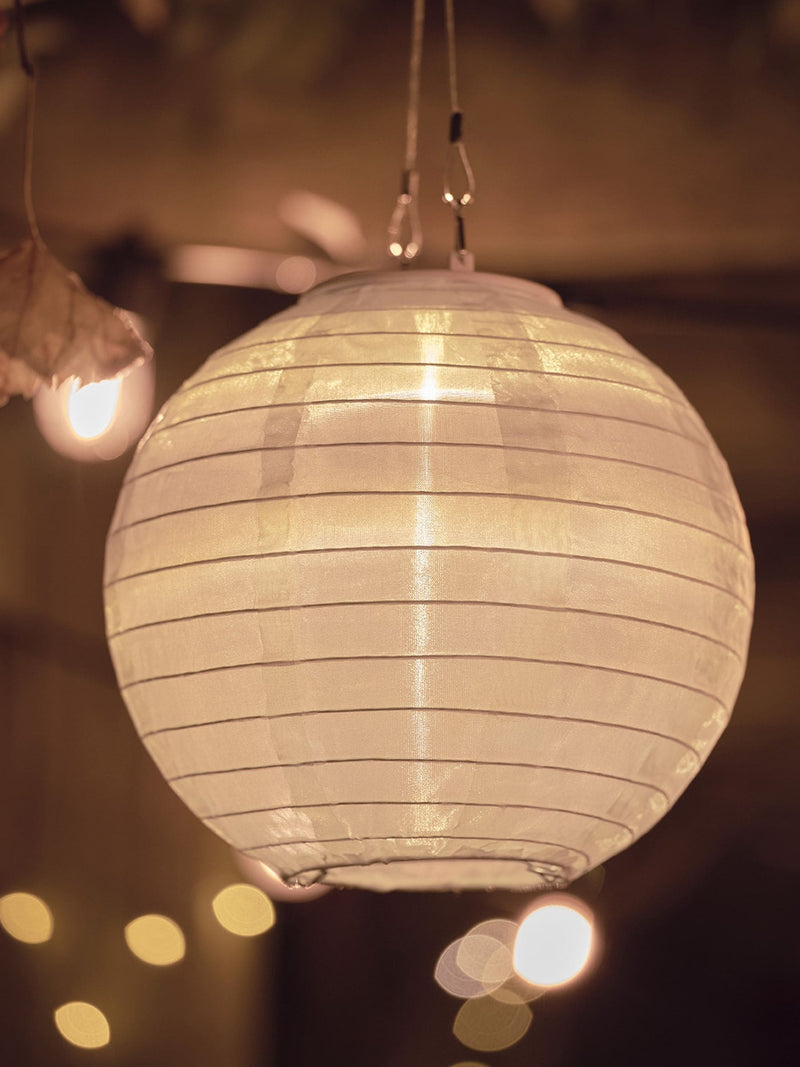 Lights4fun white cloud solar lanterns 3-pack (British brand)