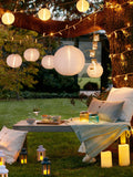 Lights4fun white cloud solar lanterns 3-pack (British brand)
