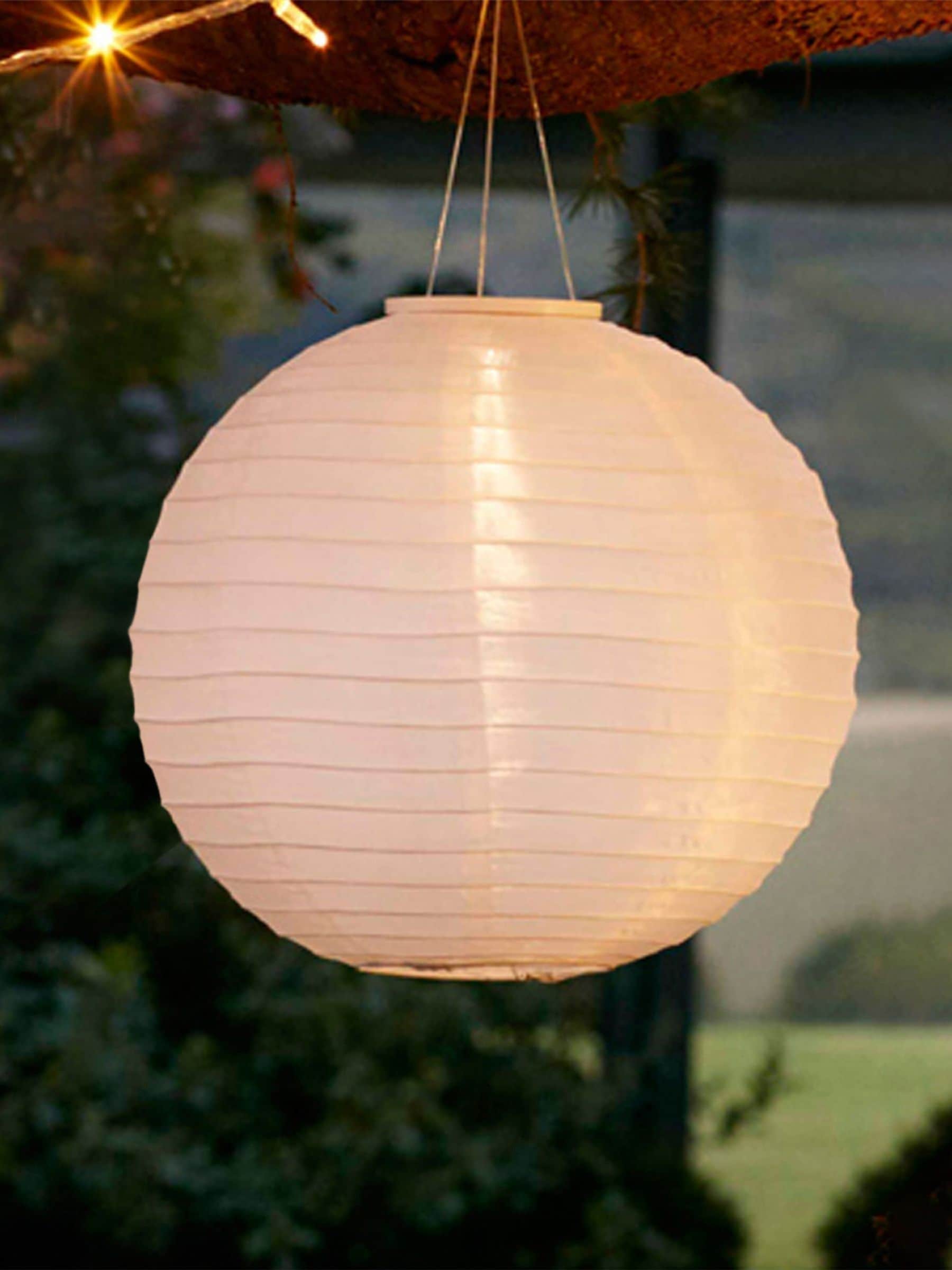 Lights4fun white cloud solar lanterns 3-pack (British brand)