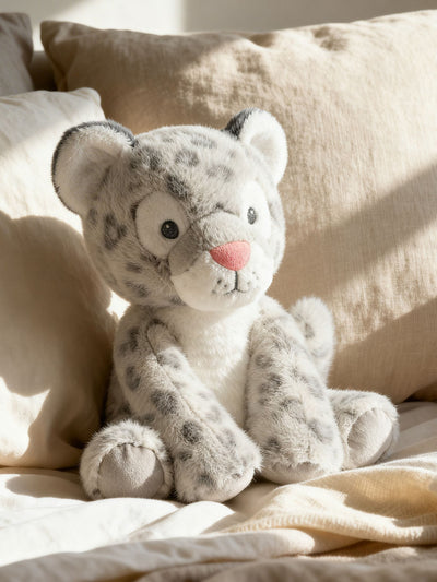 Next Keel Toys Keeleco Baby Snuggles Snow Leopard Soft Toy 25cm- Buy online at McGrocer