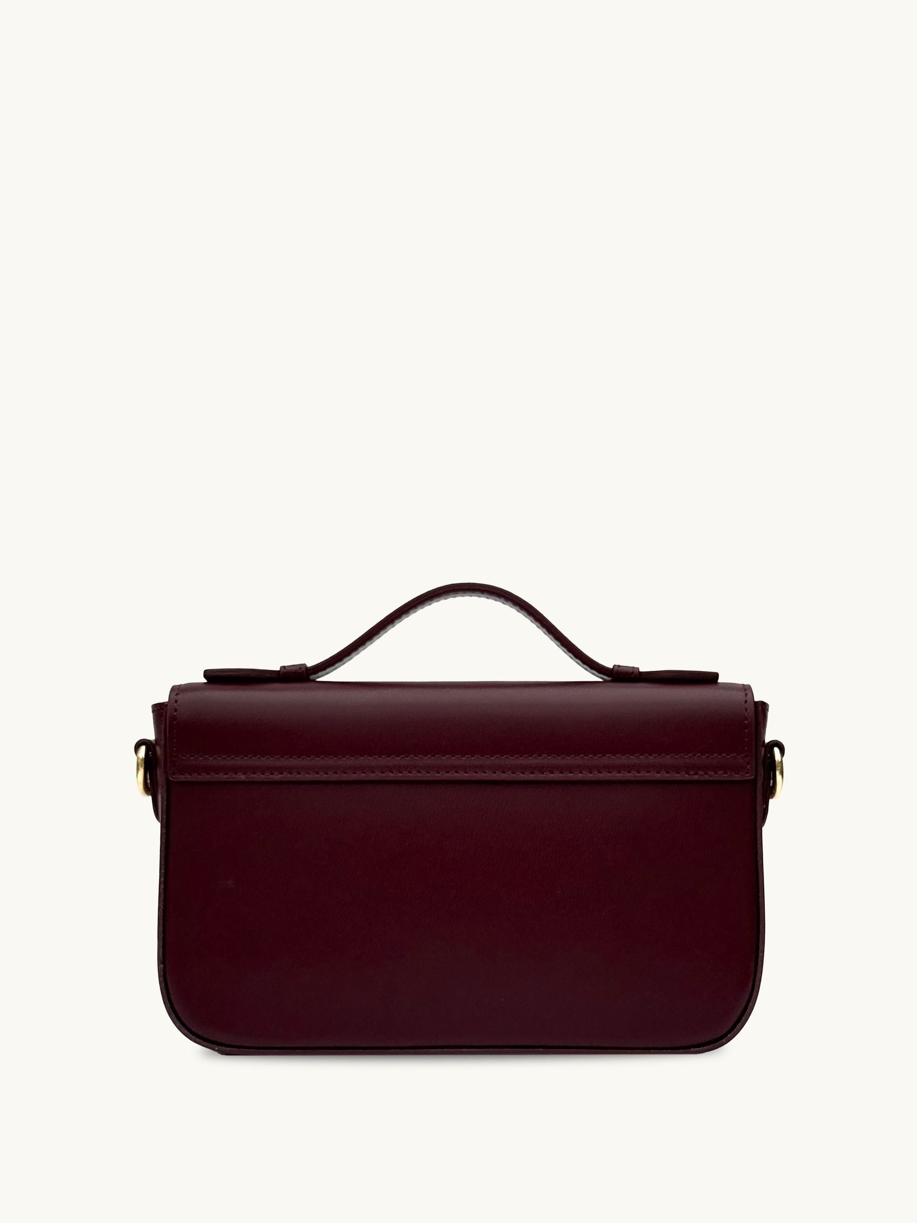 Apatchy Burgundy Flora Leather Bag - British product