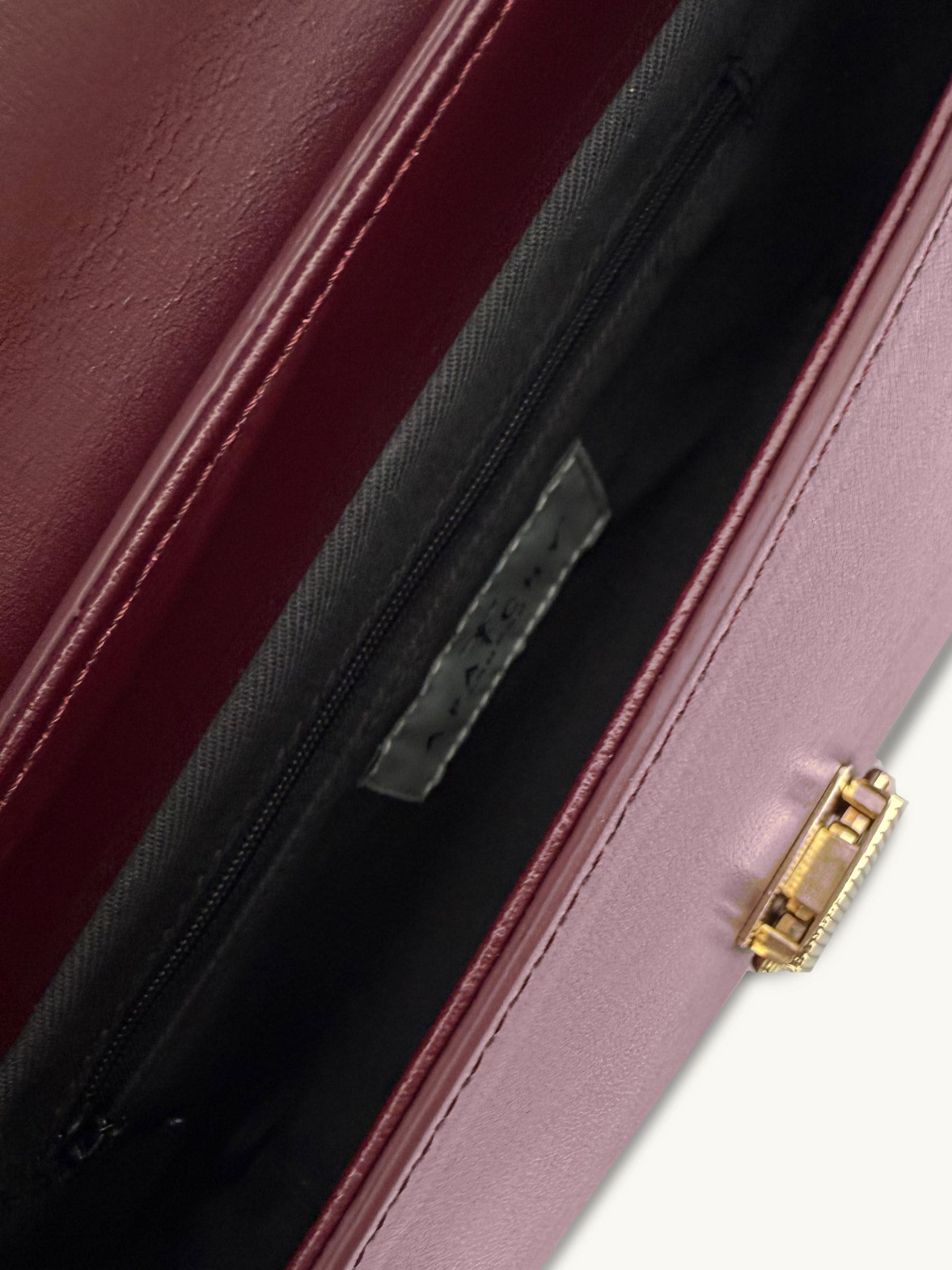 Apatchy Burgundy Flora Leather Bag - British product
