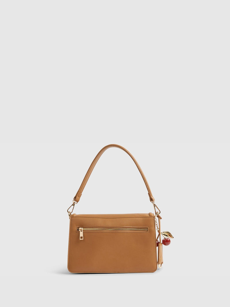 River Island brown slouch tab front shoulder bag (British brand)