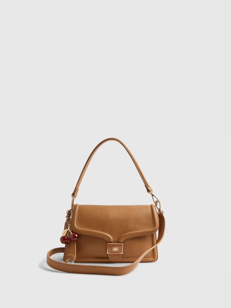 River Island brown slouch tab front shoulder bag (British brand)