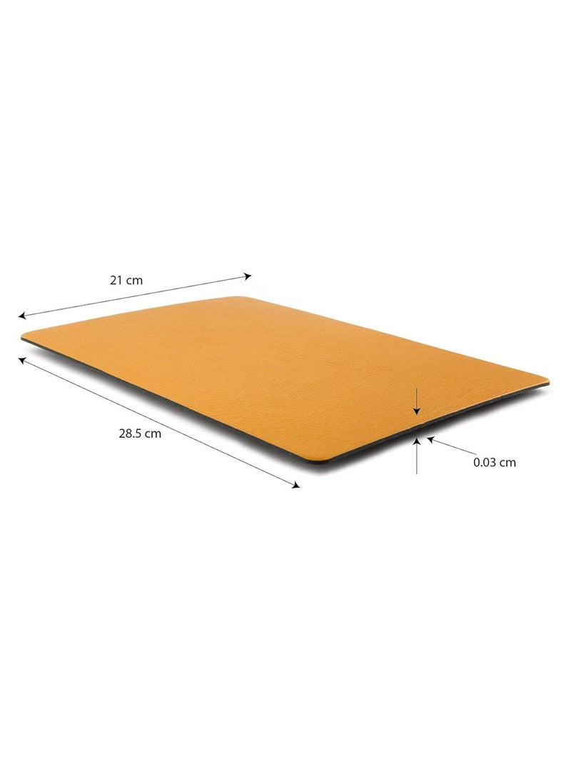 Lara May mustard yellow placemat and coaster set of 6 (British brand)