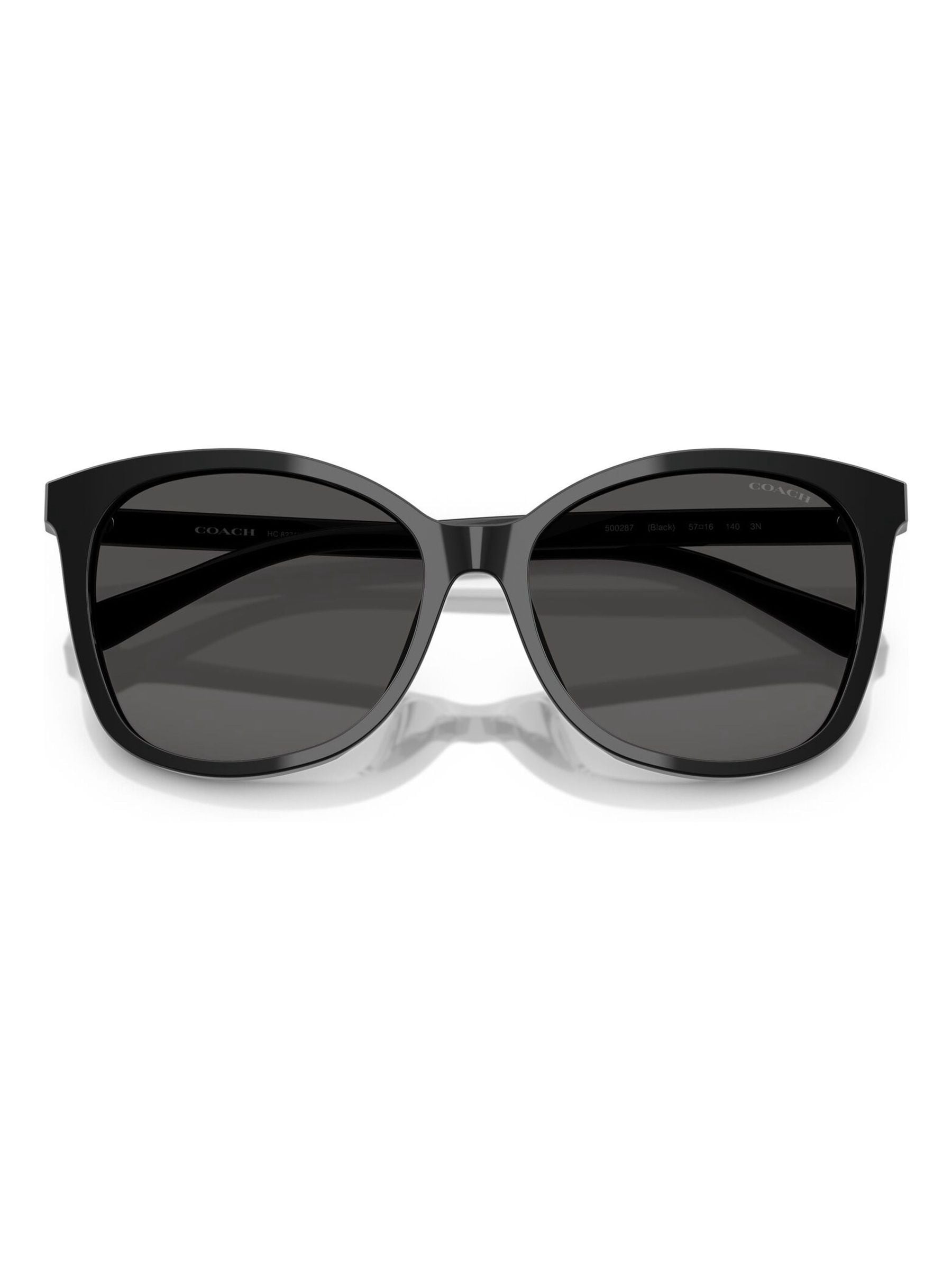COACH black square sunglasses acetate frame - British product