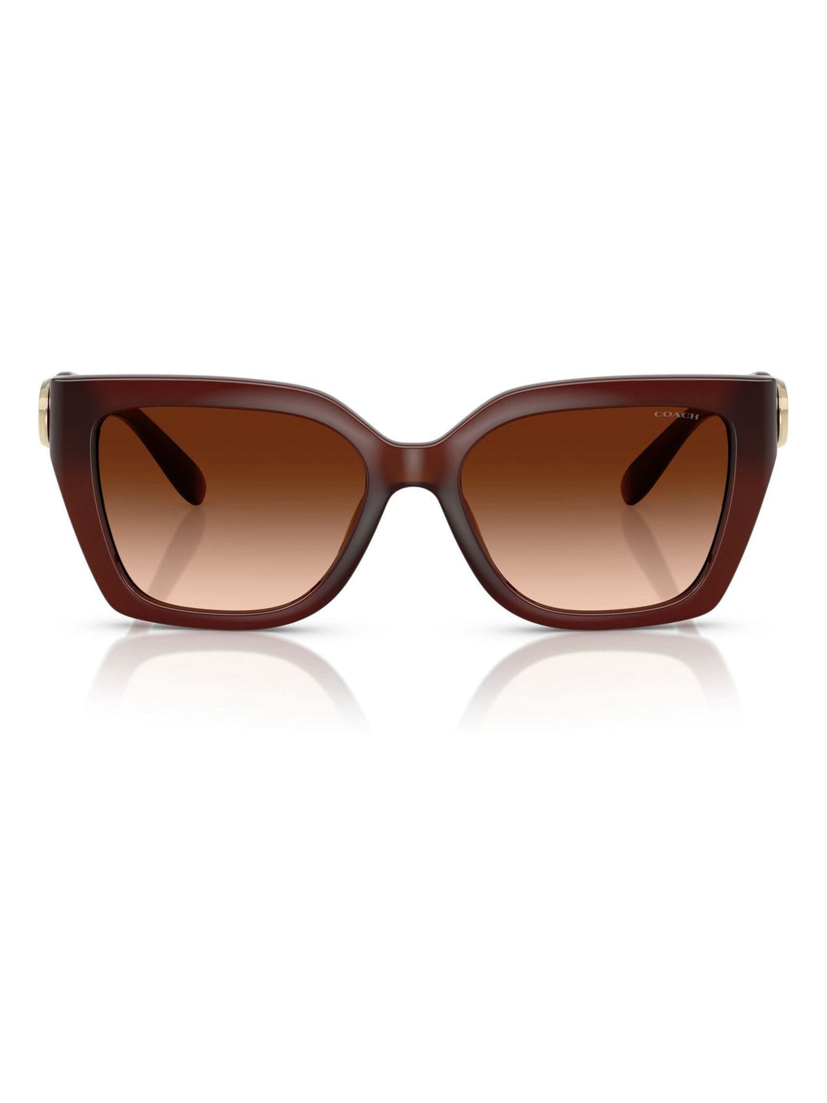 Coach brown square sunglasses gradient lenses (British brand)