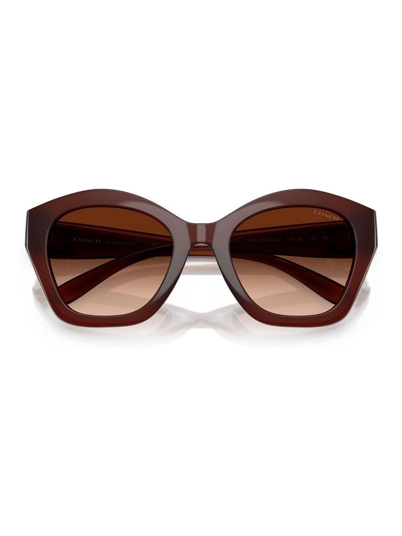 COACH brown irregular sunglasses (British brand)