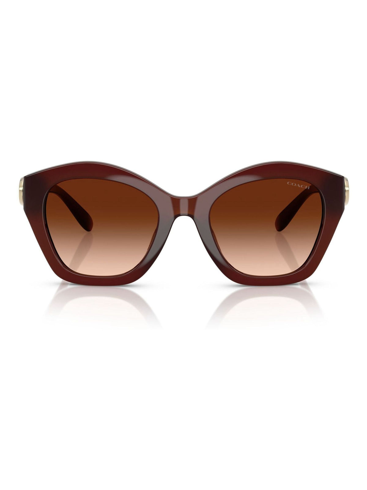 COACH brown irregular sunglasses (British brand)