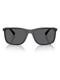 Emporio Armani black rectangle sunglasses with yellow lenses (British brand)